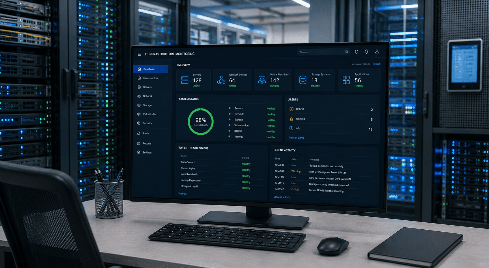 Впровадження систем моніторингу стану IT-інфраструктури  